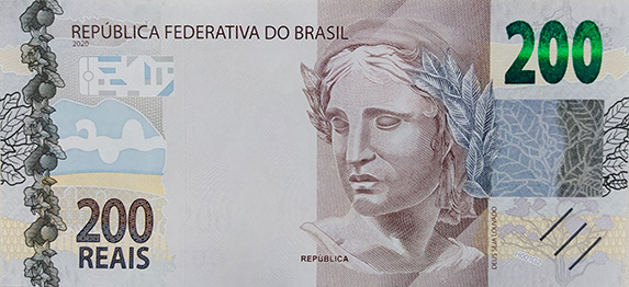 Рисунок 6. Аверс банкноты 200 бразильских реалов образца 2020 года, источник – Викисклад